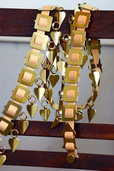 Helavyö belt brass 115 cm